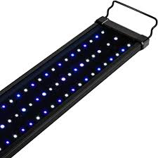 Amazon Com Nicrew Saltwater Aquarium Light Marine Led Fish Tank Light For Coral Reef Tanks 2 Channel Timer Included 30 To 36 Inch 32 Watt Pet Supplies