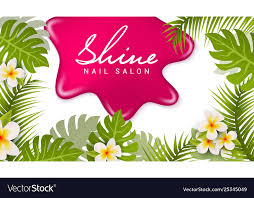 nail salon business card design