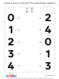 numbers worksheet free matching 05