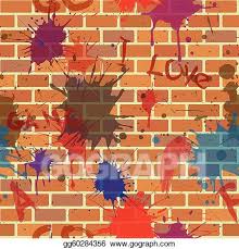 Seamless Dirty Brick Wall Graffiti