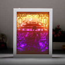 Wholesale Ps Plastic Shadow Boxes Paper Craving Lamp 3d Shadow Box Wall Art Decoration Lighting Painting Frame Frame Aliexpress