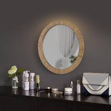 Round Woven Bamboo Mirror