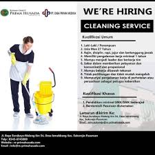 Duma menjadi cleaning service duma menjadi cleaning service untuk kuliah. Lowongan Kerja Cleaning Service Like And Share
