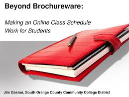 Beyond Brochureware Making An Online Class Schedule Work