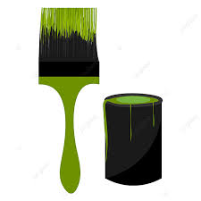 Green Paint Brush Vector Hd Png Images
