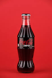 coca cola zero bottle studio shot