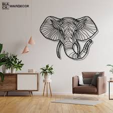 Elephant Wall Art Large Metal Wall Art