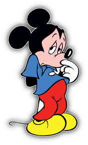mickey mouse cartoon sad sticker per