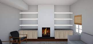 Living Room Fireplace Wall Design