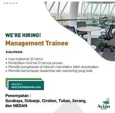 Lowongan kerja di sidoarjo, jobs in sidoarjo. Lowongan Kerja Medan Terbaru Mei 2020 Di Pt Avia Avian Brands Lowongan Kerja Medan Terbaru Tahun 2021