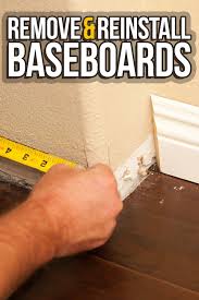 remove reinstall your baseboards