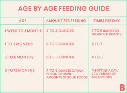 Thorough Infant Feeding Guide Chart Infant Feeding Guide