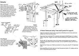 construct an a frame tree house in your