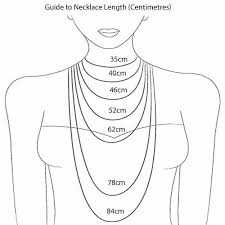 Necklace Size Chart In Cm Jewelry Necklace Sizes Jewelry