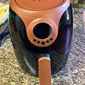 Copper chef air fryer 2qt language:en : Amazon Com Copper Chef 2 Qt Air Fryer Turbo Cyclonic Airfryer With Rapid Air Technology For Less Oil Less Cooking Includes Recipe Book Black Kitchen Dining