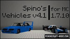 Vehicles mod for minecraft pe, vehicles mod for minecraft pe helps install addon on transport for mcpe vehicles mod for minecraft pe download apk free. Spino S Vehicles Mod For Minecraft 1 7 10 Pc Java Mods