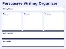 persuasive writing organizer book