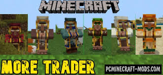 In the game world will be generated a new mobs, such as cluckshroom, horned sheep, moobloom and purple cat. More Trader Mobs Addon For Minecraft 1 17 1 16 Pc Java Mods