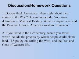 Manifest Destiny And The Movement West Population Growth