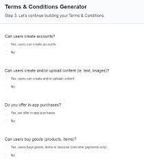 sle terms and conditions template