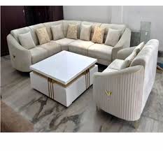 Wooden Sofa Set Leather At Rs 40000
