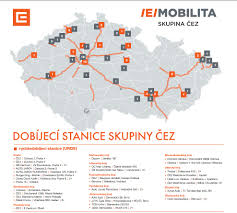 ČEZ rozšiřuje síť veřejných dobíjecích stanic pro elektromobily. Nově v  Olomouci - Ekonomický deník