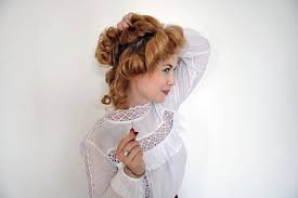 edwardian hair clothes hair makeup