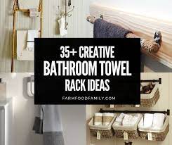 Creative Diy Bathroom Towel Rack Ideas