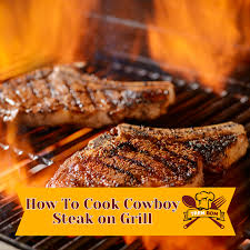 perfect grilled cowboy ribeye steak