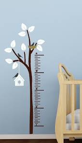 Growth Chart Decal For Walls Growth Chart Wall Decal Ruler Wall Growth Chart Nursery Vinyl Wall Stickers Kids Growth Chart Tree