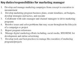 Marketing Officer Job Description 2 Key Duties Responsibilities For