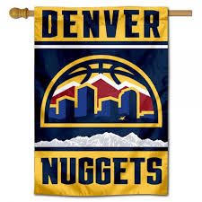 The denver nuggets are an american professional basketball team based in denver. Denver Nuggets New Skyline Logo Double Sided House Flag Your Denver Nuggets New Skyline Logo Double Sided House Flag Source