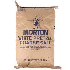 morton white pretzel salt 50 lb bag