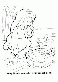 Moses and the staff that turned to a snake. Free Coloring Pages Baby Moses Free Coloring Library