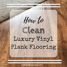 clean luxury vinyl plank flooring