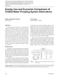 Pdf Energy Use And Economic Comparison Of Chilled Water