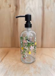 Hand Painted Soap Dispenser Adee