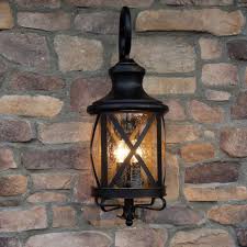 Front Door Light Fixture 2 Bulb Lantern Outdoor Lighting Brown Bronze Dimmable