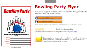 Bowling Fundraiser Flyer Template 4 Bowling Fundraiser Flyer