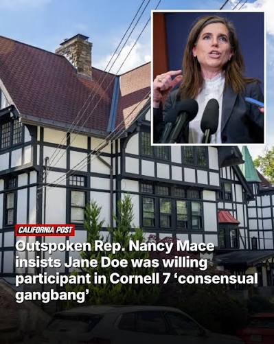 Outspoken Rep. Nancy Mace has gone viral for insisting that the Cornell student accusing seven fraternity brothers of raping her was actually a willing participant.