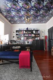 how to hang wallpaper on a ceiling