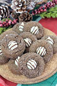 So easy to make, and your house will smell like christmas while they are baking! Gingerbread Kiss Cookies
