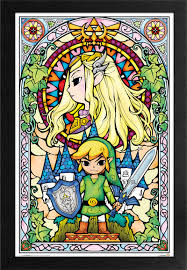 Zelda Stained Glass Picture Frame