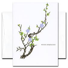Boxed Business Sympathy Card Blooming Branch