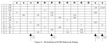 Derivation Of E9 B6 From The C6 Tuning