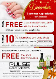 promotions pulse nails and spa of
