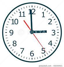 Clock Icon World Time Concept Stock