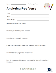 yzing a poem worksheets 15