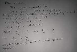 Does The Pair Of The Linear Equation