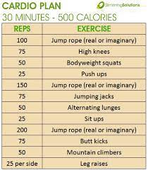 30 minute 500 calorie cardio exercise